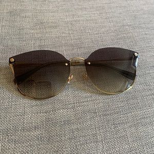 Coach Gold Rimmed/ frame / Dark grey gradient lens- NWOT